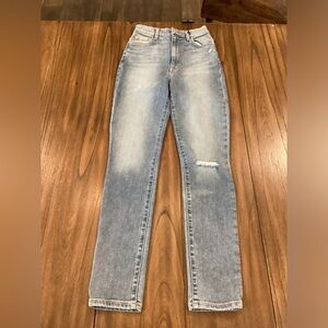 CURRENT ELLIOTT THE FREEWAY HIGH RISE CIGARETTE Straight JEAN nwt size 25